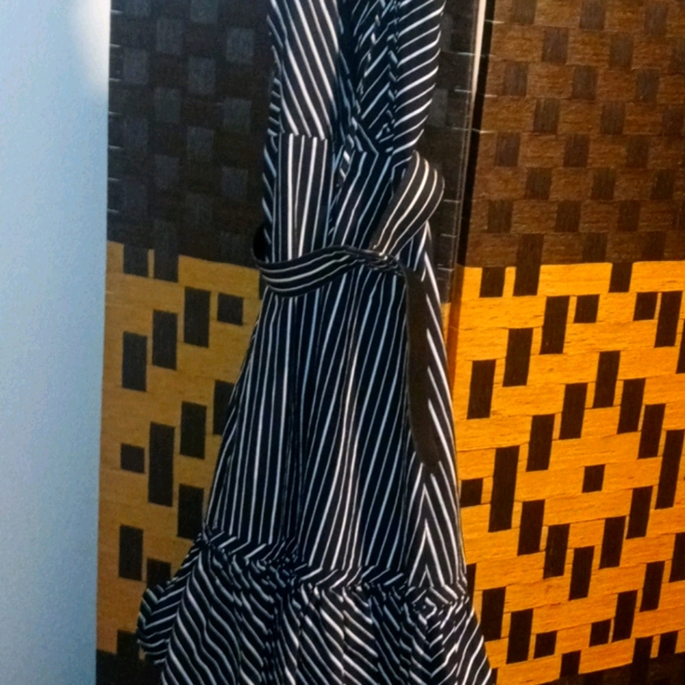 Black PinStripe Dress